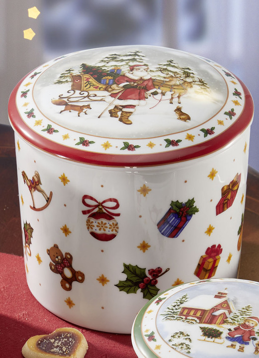 Porzellan - Aufbewahrungsdose „Happy Wintertime“ von Hutschenreuther, in Farbe BUNT, in Ausführung Dose mittel Ansicht 4