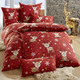 Heimtextilien - Kuschelige Bettwäsche-Garnitur aus Baumwolle, in Farbe ROT