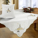 Tischdecken - Tisch- und Raumdekoration mit echter Plauener Spitze, in Größe 110 (Deckchen rund, ø 30 cm) bis 404 (Kissenbezug, 40/40 cm), in Farbe NATUR – Farbe NATUR – Ansicht 1