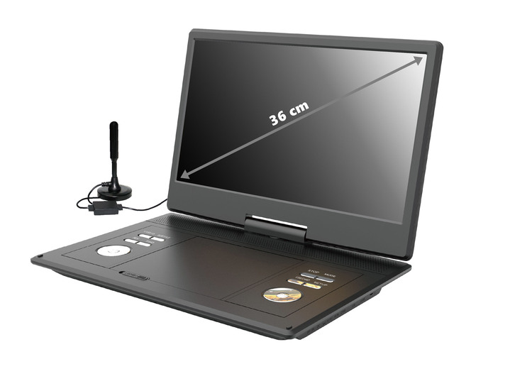 Heimkino - Reflexion DVD 1424 portabler DVD-Spieler mit TV und Spielen Ansicht 3 Heimkino - Reflexion DVD 1424 portabler DVD-Spieler mit TV und Spielen, in Farbe SCHWARZ Ansicht 3