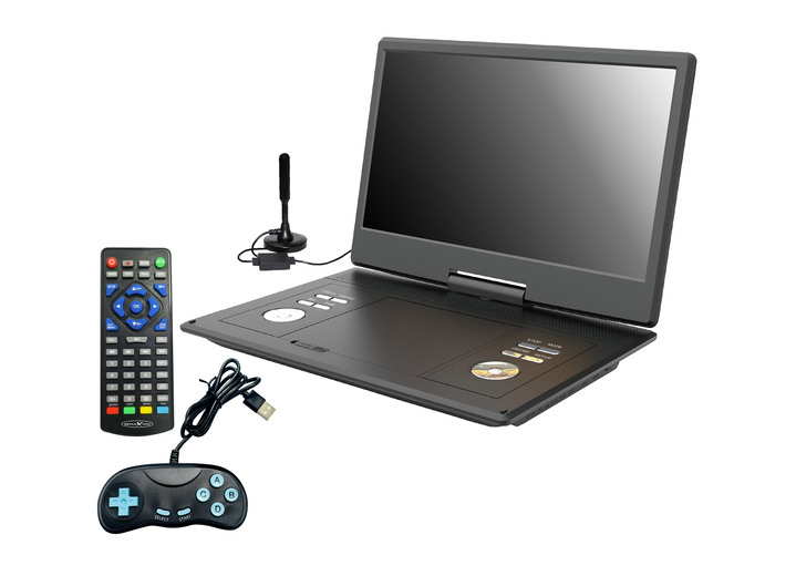 Heimkino - Reflexion DVD 1424 portabler DVD-Spieler mit TV und Spielen Ansicht 2 Heimkino - Reflexion DVD 1424 portabler DVD-Spieler mit TV und Spielen, in Farbe SCHWARZ Ansicht 2