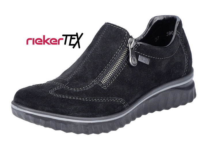 Slipper & Schnürschuhe - Rieker Slipper mit Klimamembrane ausgestattet, in Größe 036 bis 042, in Farbe SCHWARZ Ansicht 1