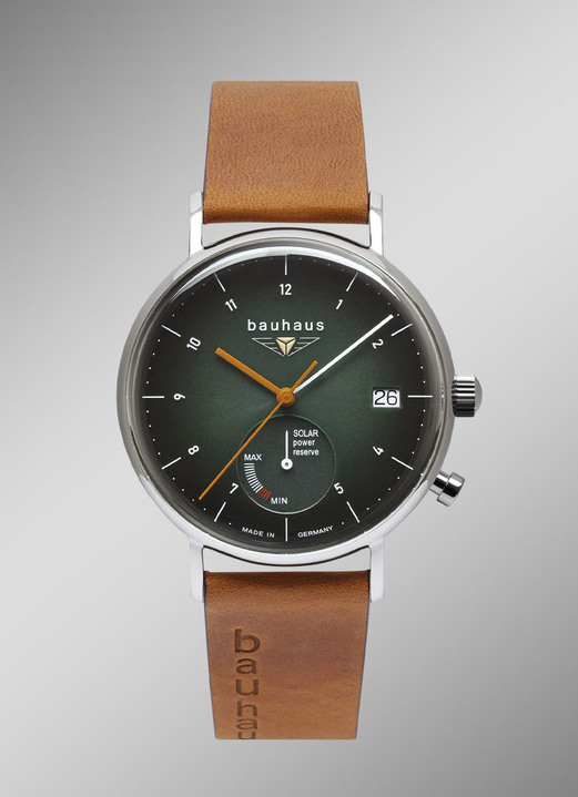 Solaruhren - Bauhaus Solar-Herrenuhr, in Farbe  Ansicht 1