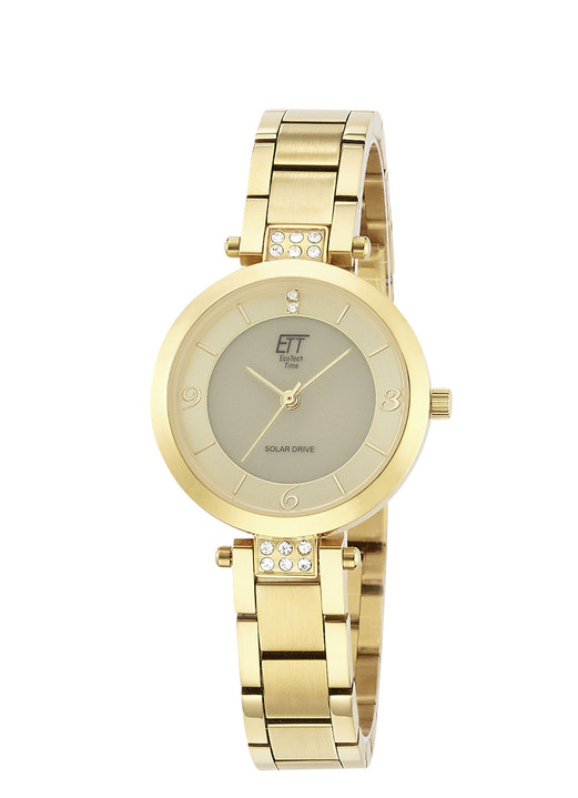 ETT - ETT-Solar-Damenuhr mit Edelstahlbandgehäuse, in Farbe  Ansicht 2