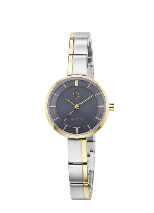 ETT - ETT-Solar-Damenuhr mit Quarzuhrwerk, in Farbe  Ansicht 2