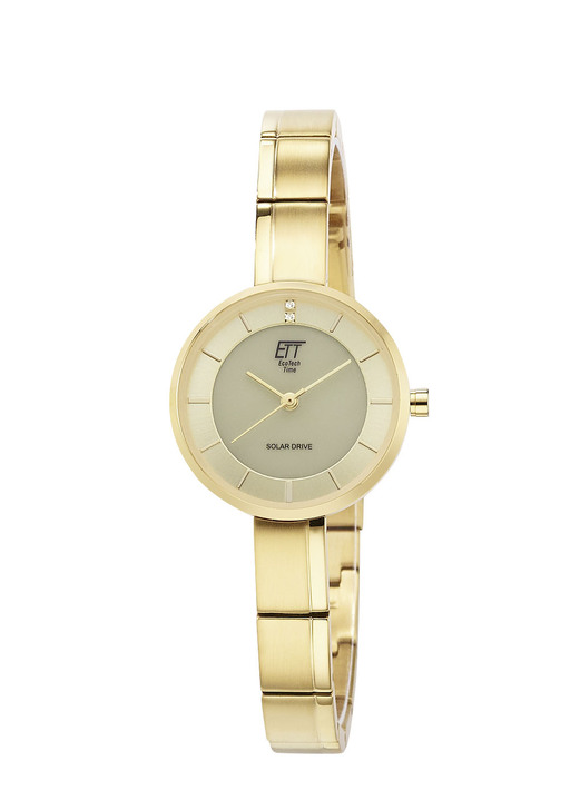ETT - ETT-Solar-Damenuhr mit Edelstahlbandgehäuse, in Farbe  Ansicht 2