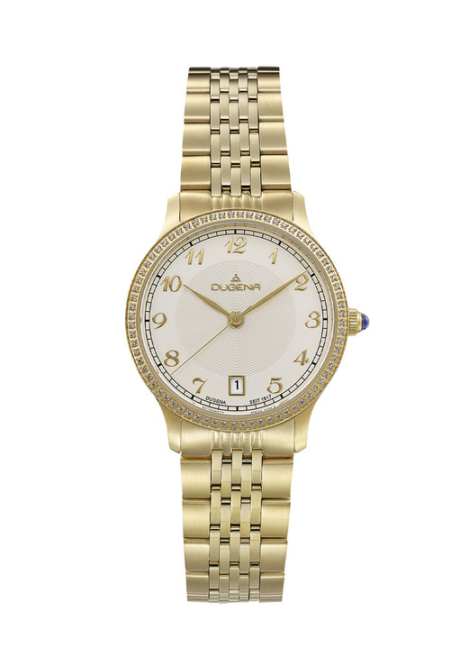 Quartzuhren - Dugena-Quartz-Damenuhr mit Edelstahlbandgehäuse, in Farbe  Ansicht 2