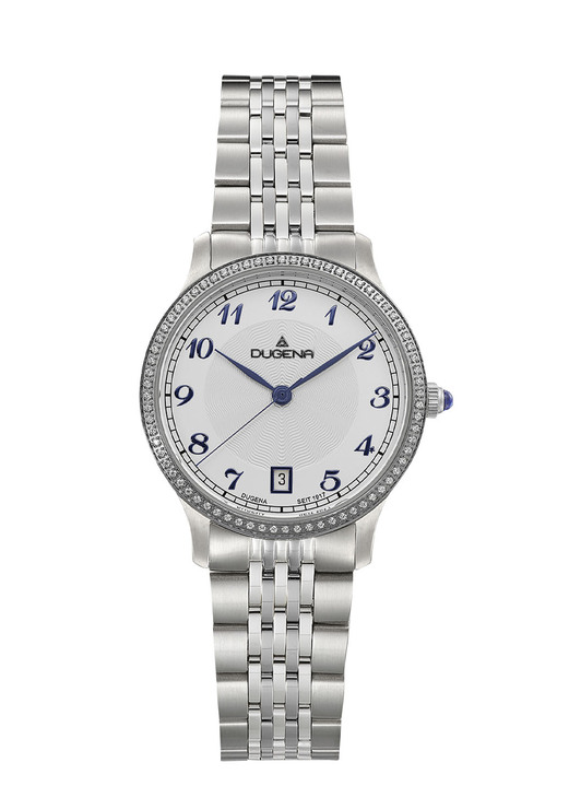 Quartzuhren - Dugena-Quartz-Damenuhr mit Edelstahlbandgehäuse, in Farbe  Ansicht 2