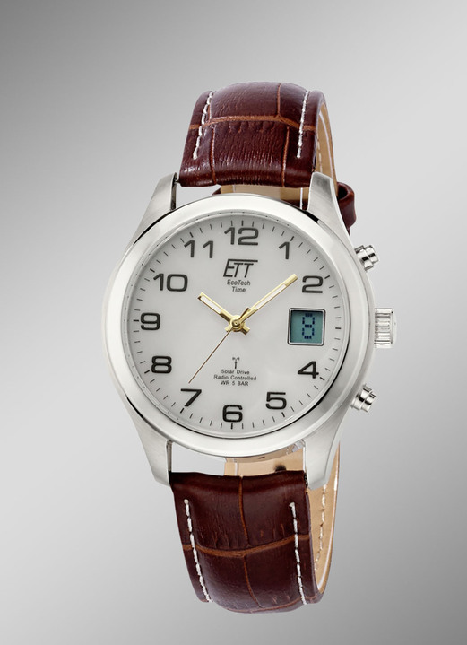 ETT - Funk-Solar-Herrenuhr, in Farbe  Ansicht 1