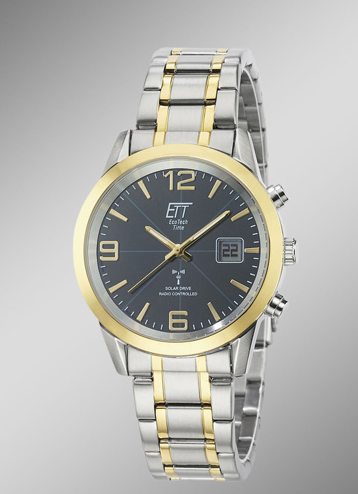 Funk-Solaruhren - ETT Solar Drive Funk Basic Herrenuhr, in Farbe  Ansicht 1