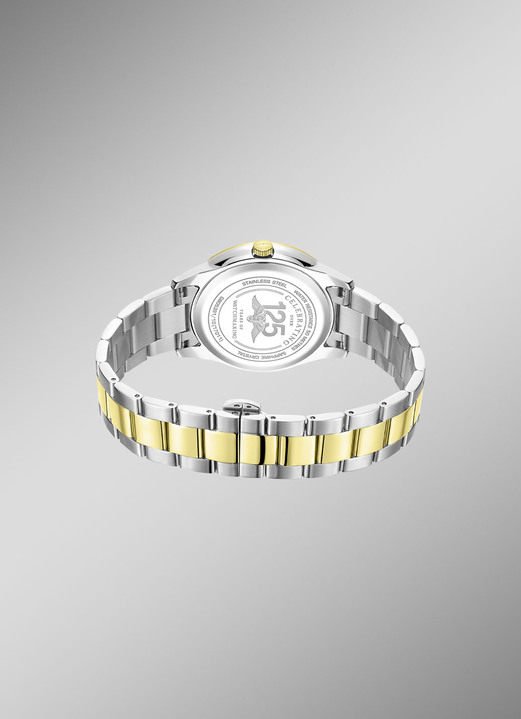 Quartzuhren - Rotary Quartz-Herrenuhr in Bicolor, in Farbe  Ansicht 3
