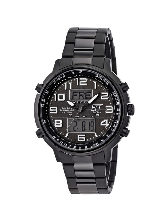ETT - Funk-Solar-Herrenuhr, in Farbe , in Ausführung Mit Edelstahlband Ansicht 2