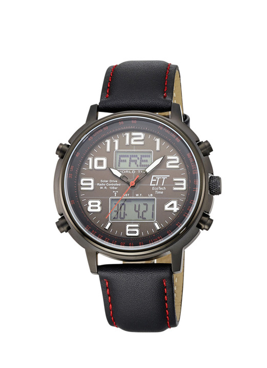 ETT - Funk-Solar-Herrenuhr, in Farbe , in Ausführung Mit Edelstahlband Ansicht 4