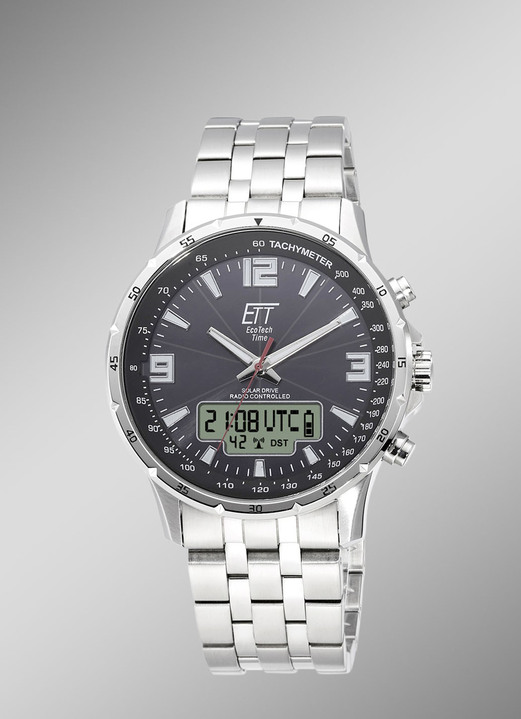 ETT - Sportliche Funk-Solar-Herrenuhr, in Farbe  Ansicht 1