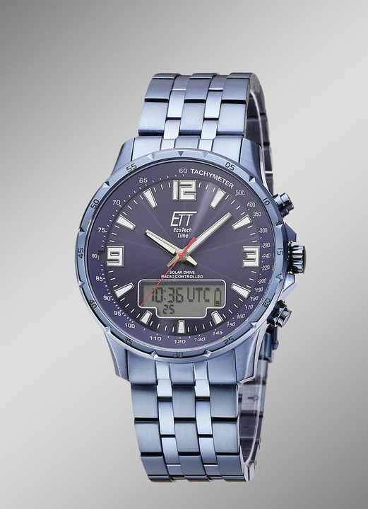ETT - Sportliche Funk-Solar-Herrenuhr, in Farbe  Ansicht 1