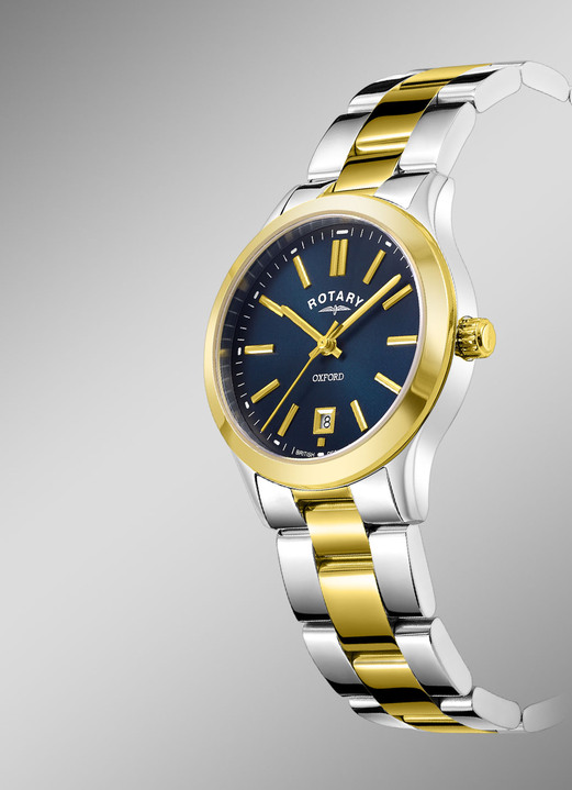 Quartzuhren - Rotary Quartz-Damenuhr mit Edelstahlbandgehäuse, in Farbe  Ansicht 2