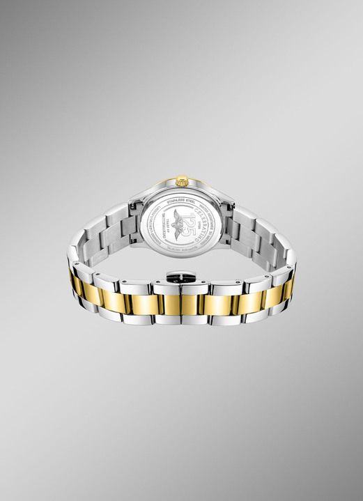 Quartzuhren - Rotary Quartz-Damenuhr mit Edelstahlbandgehäuse, in Farbe  Ansicht 3