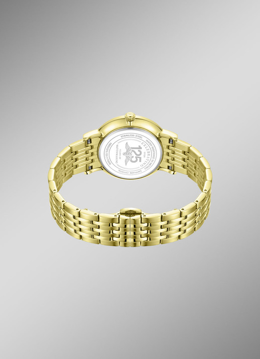 Quartzuhren - Rotary Quartz-Herrenuhr mit Edelstahlbandgehäuse, in Farbe  Ansicht 3