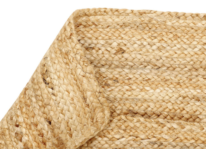 Modern - Pflegeleichte Brücken und Teppiche aus 100% Jute, in Größe 101 (Brücke 40x60 cm) bis 308 (Teppich rund ø 200 cm), in Farbe NATUR Ansicht 2