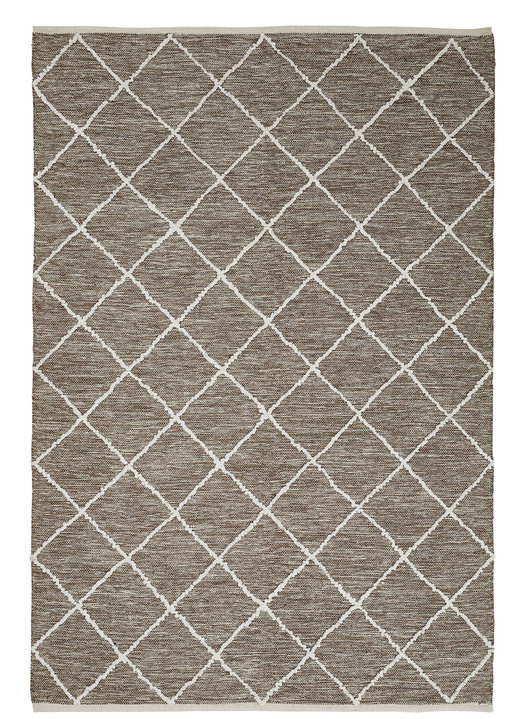 Modern - Moderne Brücken und Teppiche aus 100% Baumwolle, in Größe 113 (Brücke, 70x140 cm) bis 256 (Teppich, 170x240 cm), in Farbe BRAUN Ansicht 4