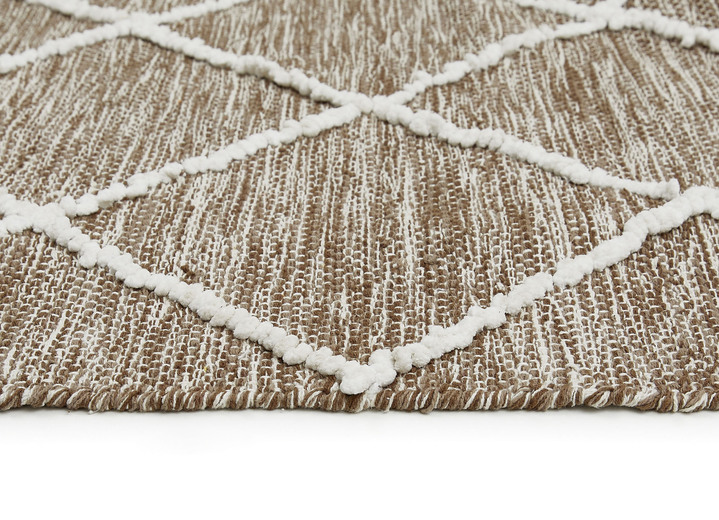 Modern - Moderne Brücken und Teppiche aus 100% Baumwolle, in Größe 113 (Brücke, 70x140 cm) bis 256 (Teppich, 170x240 cm), in Farbe BRAUN Ansicht 5