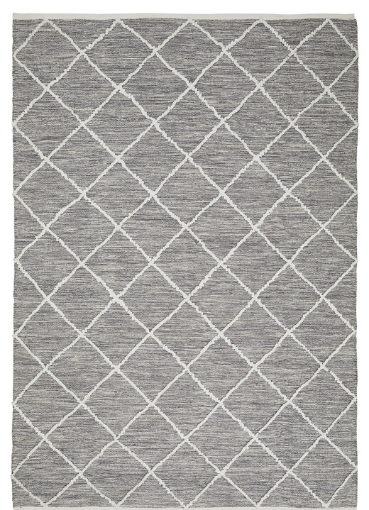 Modern - Moderne Brücken und Teppiche aus 100% Baumwolle Ansicht 3 Modern - Moderne Brücken und Teppiche aus 100% Baumwolle, in Größe 113 (Brücke, 70x140 cm) bis 256 (Teppich, 170x240 cm), in Farbe GRAU Ansicht 3