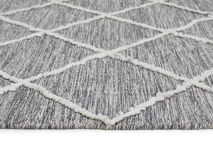 Modern - Moderne Brücken und Teppiche aus 100% Baumwolle Ansicht 4 Modern - Moderne Brücken und Teppiche aus 100% Baumwolle, in Größe 113 (Brücke, 70x140 cm) bis 256 (Teppich, 170x240 cm), in Farbe GRAU Ansicht 4