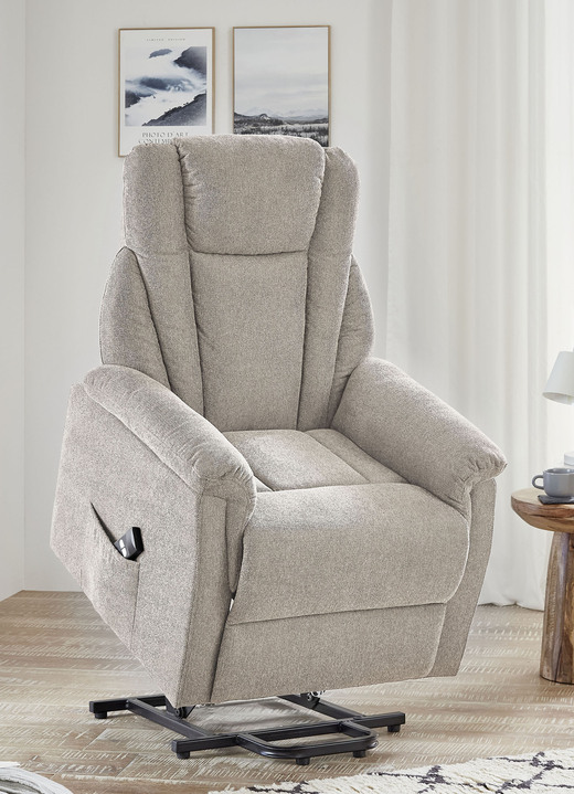 TV- & Relaxsessel - Gemütlicher TV-Sessel mit Motor und Aufstehhilfe Ansicht 2 TV- & Relaxsessel - Gemütlicher TV-Sessel mit Motor und Aufstehhilfe, in Farbe CREME Ansicht 2