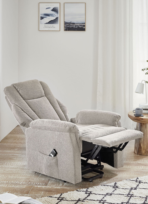 TV- & Relaxsessel - Gemütlicher TV-Sessel mit Motor und Aufstehhilfe Ansicht 3 TV- & Relaxsessel - Gemütlicher TV-Sessel mit Motor und Aufstehhilfe, in Farbe CREME Ansicht 3
