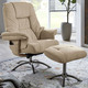 TV- & Relaxsessel - Relax-Sessel mit Hocker und Gestell aus Metall – Farbe BEIGE TV- & Relaxsessel - Relax-Sessel mit Hocker und Gestell aus Metall, in Farbe BEIGE
