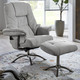 TV- & Relaxsessel - Relax-Sessel mit Hocker und Gestell aus Metall – Farbe HELLGRAU TV- & Relaxsessel - Relax-Sessel mit Hocker und Gestell aus Metall, in Farbe BEIGE