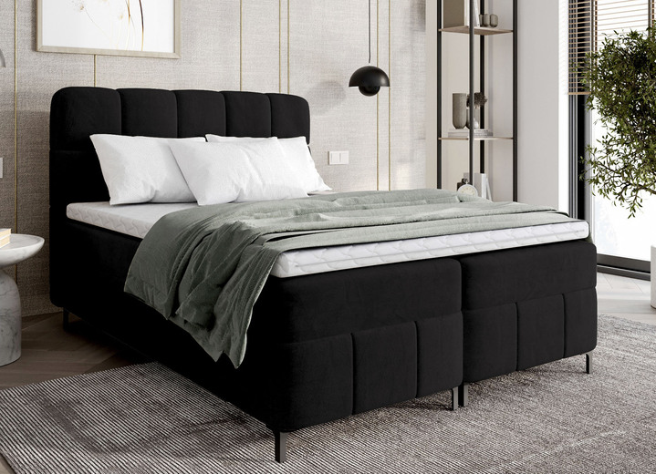 Betten - Boxspringbett mit Bettkasten und Topper Ansicht 9 Betten - Boxspringbett mit Bettkasten und Topper, in Farbe CREME Ansicht 9