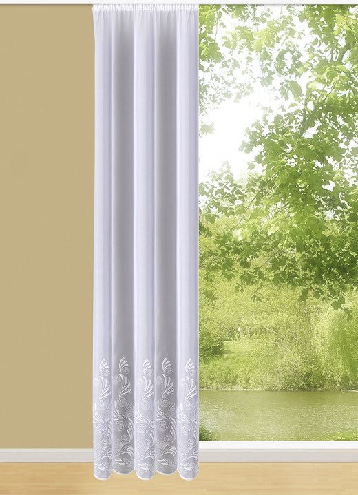 Klassisch - Hochwertiger Langstore, in Größe 236 (225x300 cm) bis 298 (245x600 cm), in Farbe WEISS Ansicht 1