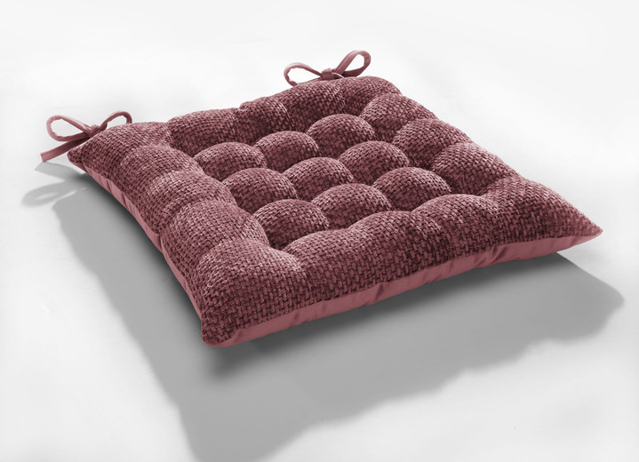 Kissenbezüge - Stuhlkissen und Kissenbezüge , in Größe 905 (Kissenbezug, 40x40 cm) bis 915 (Stuhlkissen, 38x38x 4 cm), in Farbe WEINROT Ansicht 9