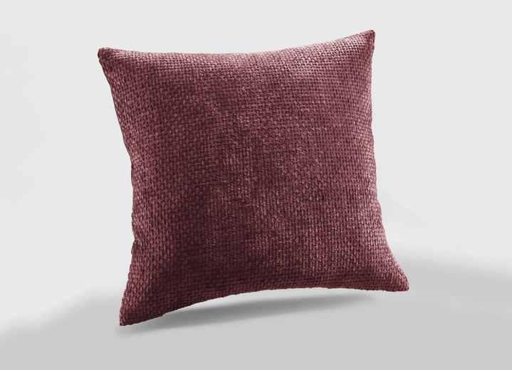 Kissenbezüge - Stuhlkissen und Kissenbezüge , in Größe 905 (Kissenbezug, 40x40 cm) bis 915 (Stuhlkissen, 38x38x 4 cm), in Farbe WEINROT Ansicht 1