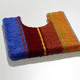 Heimtextilien - Bunte Badgarnitur aus dem Hause Grund, in Größe 100 (Vorleger halbrund, 50/ 80 cm) bis 112 (WC-Deckelbezug, 47/ 50 cm), in Farbe STREIFEN BUNT – Farbe STREIFEN BUNT – Ansicht 2