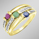 Ringe - Farbenprächtige Eleganz: Damenring mit echten Edelsteinen – Ansicht 1 Ringe - Farbenprächtige Eleganz: Damenring mit echten Edelsteinen, in Größe 160 bis 220, in Farbe  – Ansicht 1