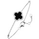 Halsketten & Armbänder - Kleeblatt-Armband aus Silber – Ansicht 2 Halsketten & Armbänder - Kleeblatt-Armband aus Silber, in Farbe  – Ansicht 2