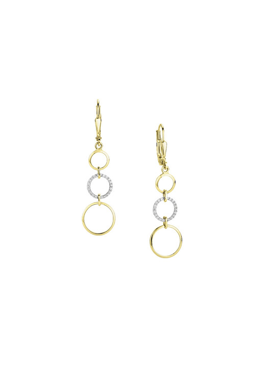 ohne Steine / mit Zirkonia - Elegante Kreationen: Ohrringe mit synth. Zirkonia, in Farbe  Ansicht 2