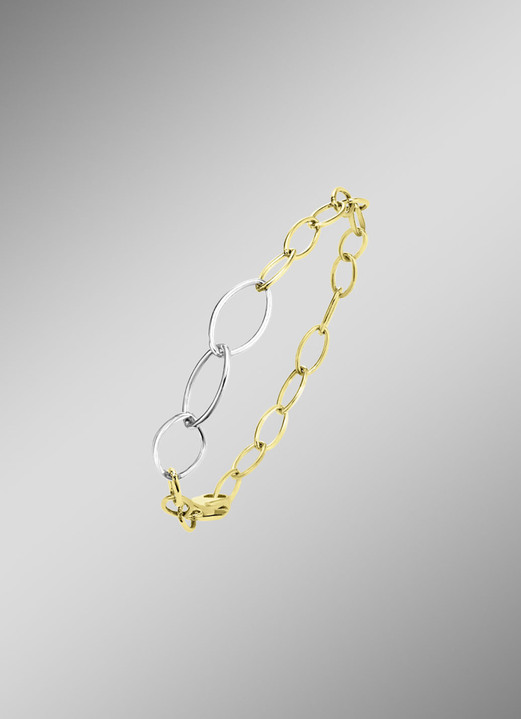 Halsketten & Armbänder - Luxuriöse Eleganz am Handgelenk: Armband in Bicolor, in Farbe  Ansicht 1