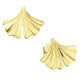Ohrschmuck - Natürliche Eleganz: Ohrstecker Ginkgoblatt, in Farbe  – Ansicht 2