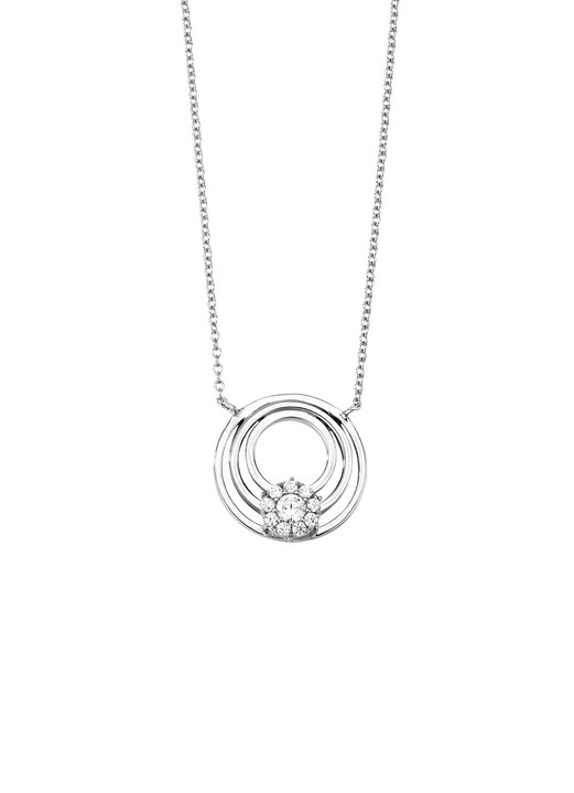 Halsketten & Armbänder - Elegante Halskette mit synth. Zirkonia, in Farbe  Ansicht 2