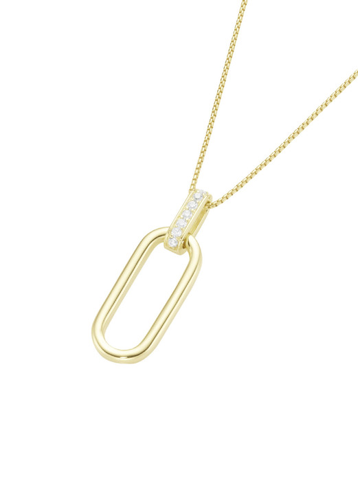 Schmuck & Uhren - Vergoldeter Anhänger mit Kette, in Farbe  Ansicht 2