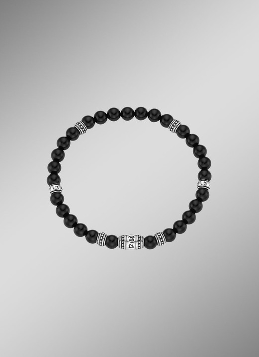 Halsketten & Armbänder - Maskulines Armband mit tibetischen Symbolen, in Farbe  Ansicht 1