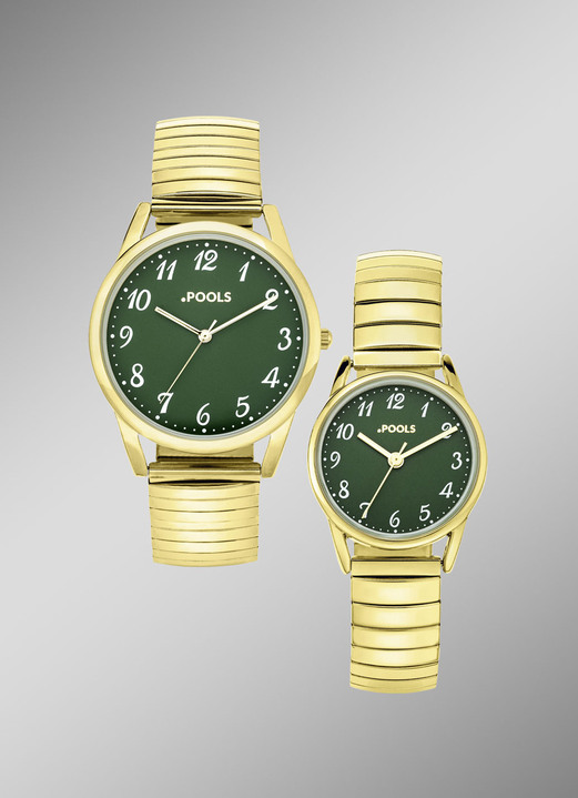 Quartzuhren - Quartz-Partneruhr, in Farbe , in Ausführung Damenuhr Ansicht 3