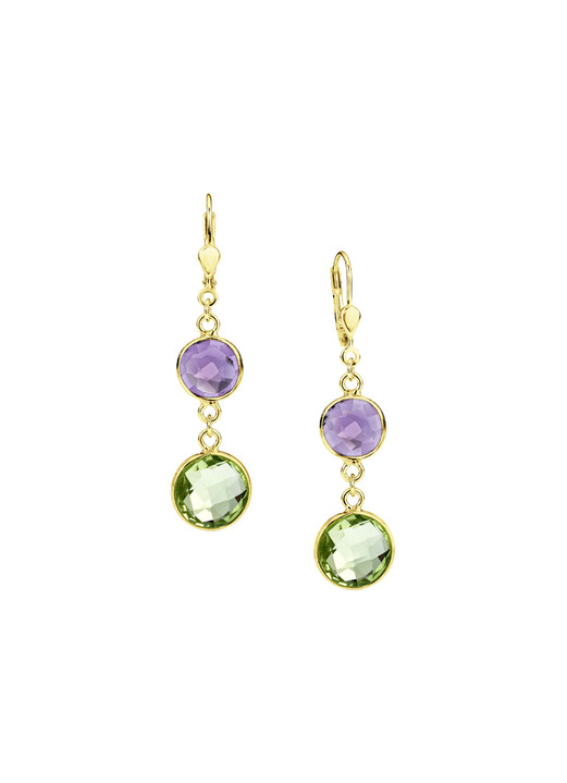 Schmuck & Uhren - Zeitlose Eleganz: Ohrringe mit bunten Quarzen, in Farbe  Ansicht 2