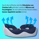 Gesunder Rücken - Ergonomisches Sitzkissen – Farbe BLAU – Ansicht 3 Gesunder Rücken - Ergonomisches Sitzkissen, in Farbe BLAU – Farbe BLAU – Ansicht 3