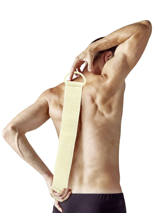 Hilfsmittel - Massagebürste mit Waschhandschuh, in Farbe CREME Ansicht 1