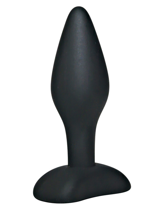 Erotik - Samtig seidiger Buttplug Small von Black Velvets, in Farbe SCHWARZ