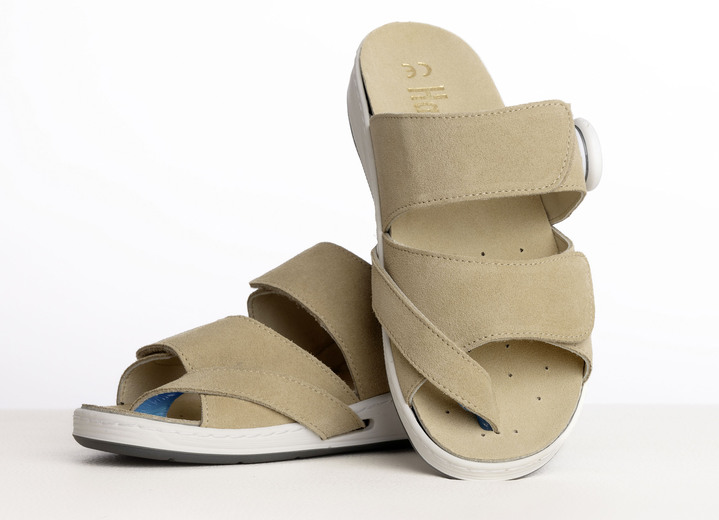 Komfortschuhe - Therapie-Sandale Hallux valgus, in Größe 036 bis 043, in Farbe SAND Ansicht 3